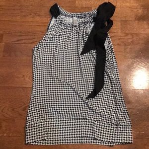Merona Houndstooth B&W Top